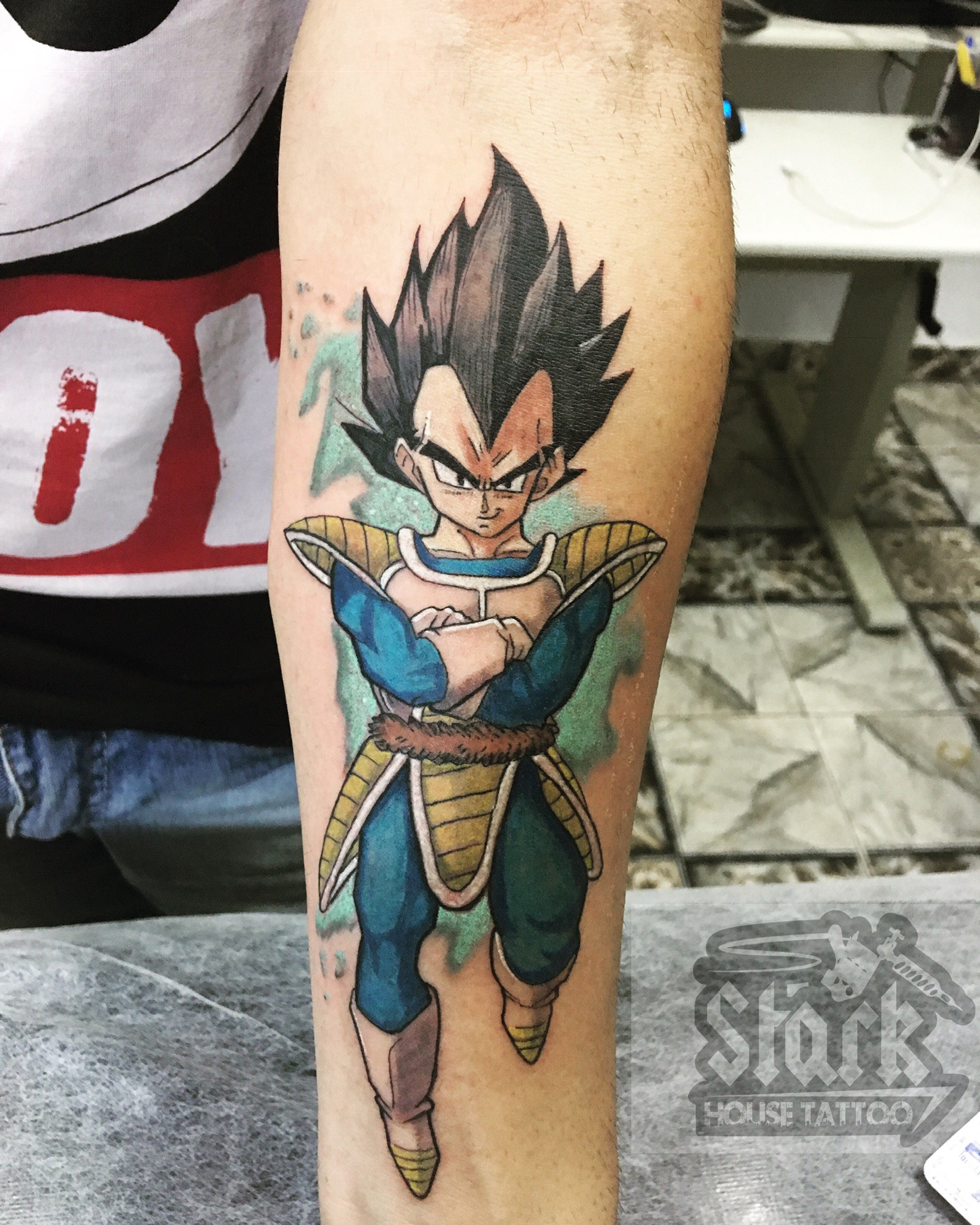 Vegeta  Tatuagens de anime, Vegeta desenho, Casa tatuagem