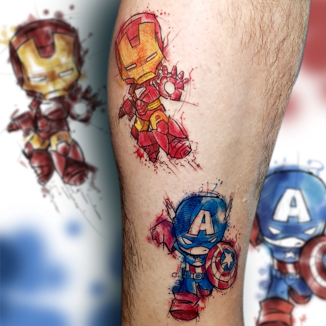 Comics, Geek, Nerd e Otaku As tatuagens inspiradas nos