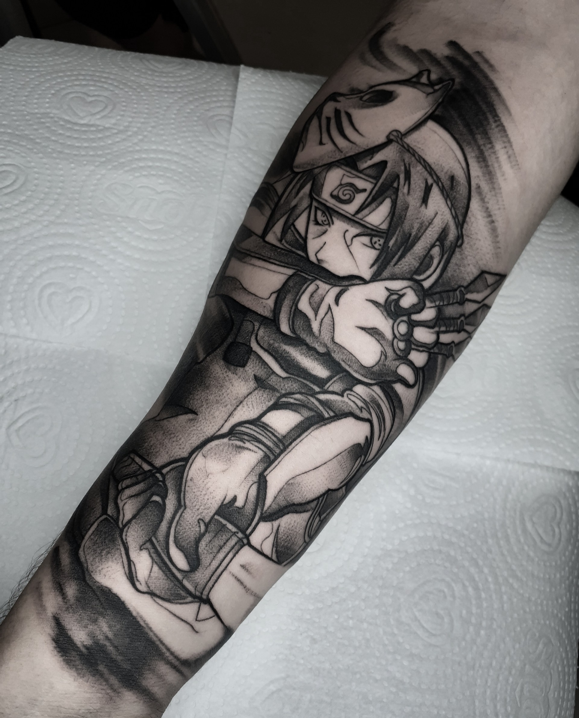 Nerdhits.com.br - Tattoo de um verdadeiro fã da Akatsuki ❤️